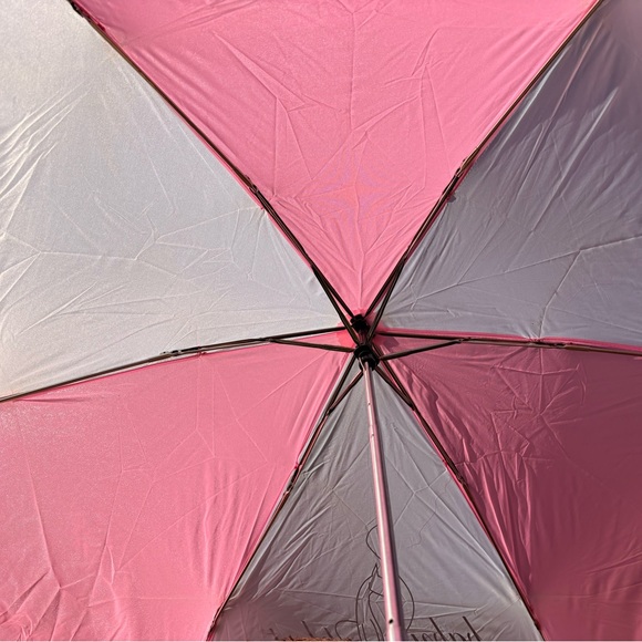 Baby Phat Pink and White Umbrella Travel Umbrella - Picture 8 of 8